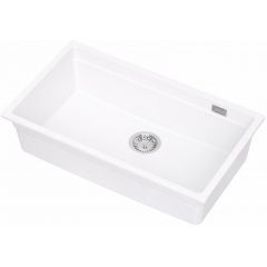 Ruvetti Latios 3001LAWH80P zlewozmywak granitowy 74.5x43.5 cm biały