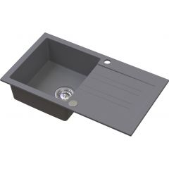 Ruvetti Pino 3001PIGR160W zlewozmywak granitowy 77x44 cm szary/grafitowy/onyx