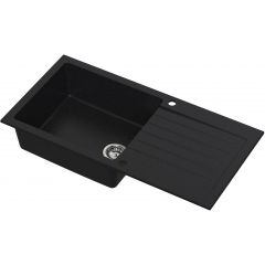 Ruvetti Pineko 160 Long 3001PNBC160LW zlewozmywak granitowy 100x50 cm czarny