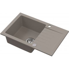 Ruvetti Pineko 3001PNBE140W zlewozmywak granitowy 68x44.2 cm beżowy
