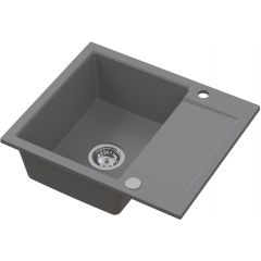 Ruvetti Signum 3001SGR120W zlewozmywak granitowy 59x50 cm szary/grafitowy/onyx