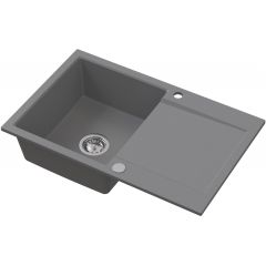 Ruvetti Signum 3001SGR160W zlewozmywak granitowy 79x50 cm szary/grafitowy/onyx