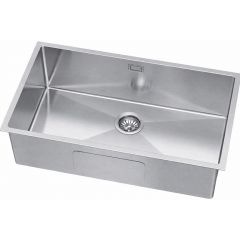 Ruvetti Stelio 5001SBS80P zlewozmywak stalowy z syfonem 74x44 cm stal