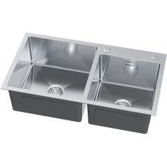 Ruvetti Linar 5002LBS260W zlewozmywak z dozownikiem 78x45 cm stal