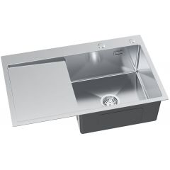 Ruvetti Masivo 5002MBS160WP zlewozmywak z dozownikiem 78x49 cm stal
