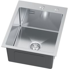 Ruvetti Masivo 5002MBS40W zlewozmywak z dozownikiem 50x40 cm stal