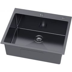 Ruvetti Masivo 5002MPVDGRF60W zlewozmywak stalowy 60x50 cm grafit