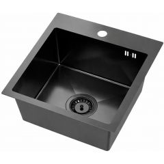 Ruvetti Look 5003LPVDBL50W zlewozmywak stalowy 50x45 cm czarny