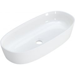 Ruvetti Ariela DOLAR5927 umywalka 59.4x27 cm owalna nablatowa biała