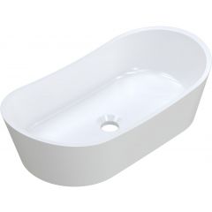 Ruvetti Arina DOLARI6030 umywalka 60x30 cm owalna nablatowa biała