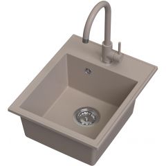 Ruvetti Tito Box LP3200TB4050BEW zlewozmywak z baterią beżowy/beżowy