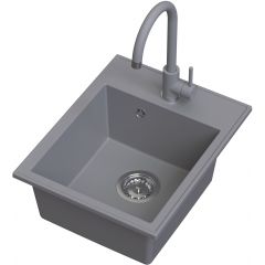 Ruvetti Tito Box LP3200TB4050GRW zlewozmywak z baterią szary/