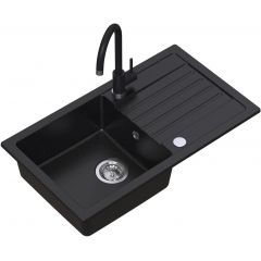 Ruvetti Tito Maxi LP3200TM7744BCW zlewozmywak z baterią i akcesoriami czarny/czarny