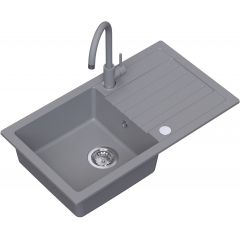 Ruvetti Tito Maxi LP3200TM7744GRW zlewozmywak z baterią i akcesoriami szary/