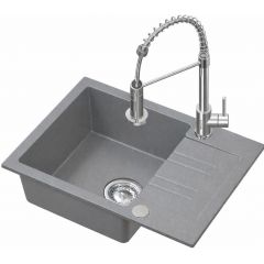 Ruvetti Cooksy Chef LPCC6244GRSE zlewozmywak z baterią szary/stal