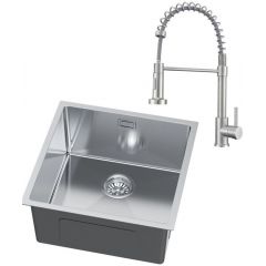 Ruvetti Cooksy Steel Chef LPCSC4444BSSE zlewozmywak z baterią stal/stal