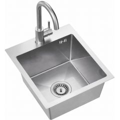 Ruvetti Look LPLOOK405200BSF zlewozmywak z baterią stal/stal