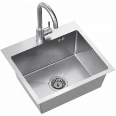 Ruvetti Look LPLOOK505200BSF zlewozmywak z baterią stal/stal