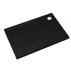 Schedline Sharper Black Stone 3SS1P90100CST brodzik prostokątny 100x90 cm czarny