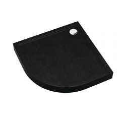 Schedline Cameron Black Stone 3STC1O9090CST brodzik półokrągły 90x90 cm czarny