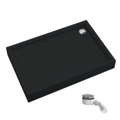 Schedline Favory Plus Black Mat 3STF1P90120CMG brodzik prostokątny z syfonem 120x90 cm czarny
