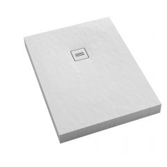Schedline Nonlimits White Stone 3STN1P80100BSTM1BST brodzik prostokątny z maskownicą 100x80 cm biały
