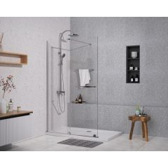 Sea-Horse Creative BK258T10 ścianka prysznicowa walk-in 100 cm chrom połysk/szkło przezroczyste