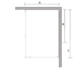 Sea-Horse Creative BKP257T0914K kabina prysznicowa walk-in 140x90 cm prostokątna czarny mat/szkło przezroczyste