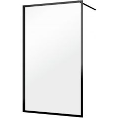 Sealskin Contour CDA31386195100 ścianka prysznicowa walk-in 140 cm czarny mat/szkło przezroczyste