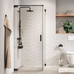 Sealskin Pure PU231206145100 ścianka prysznicowa walk-in 120 cm grafitowy szczotkowany/szkło przezroczyste