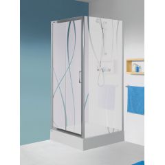 Sanplast TX 600271129038231 ścianka prysznicowa 70 cm srebrny połysk/szkło ze wzorem