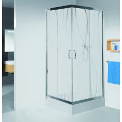 Sanplast TX 600271186038231 kabina prysznicowa 120x90 cm prostokątna srebrny połysk/szkło ze wzorem