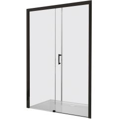 Sanplast Free Zone 600271311059401 drzwi prysznicowe 100 cm rozsuwane czarny mat/szkło przezroczyste