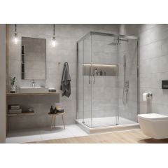 Sanplast Free Zone 600271376038401 kabina prysznicowa 120x90 cm prostokątna srebrny połysk/szkło przezroczyste