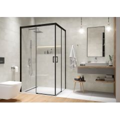 Sanplast Exa Line 600540035059401 kabina prysznicowa część prawa 120x cm prostokątna czarny mat/szkło przezroczyste