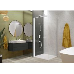 Sanplast Exa Line 600540111024401 ścianka prysznicowa 70 cm biały mat/szkło przezroczyste