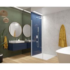 Sanplast Exa Line 600540156024401 ścianka prysznicowa walk-in 120 cm biały mat/szkło przezroczyste
