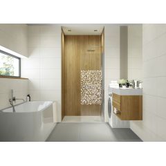 Sanplast Exa Line 600540160038151 ścianka prysznicowa walk-in 70 cm srebrny połysk/szkło przezroczyste