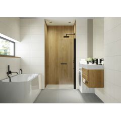 Sanplast Exa Line 600540162059401 ścianka prysznicowa walk-in 80 cm czarny mat/szkło przezroczyste