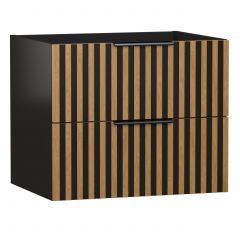 Strama Meru 2310088 szafka 60x46x50 cm podumywalkowa wisząca czarna-dąb
