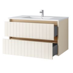 Uptrend Melito 002SU8002UP4530800 umywalka z szafką 80 cm beżową