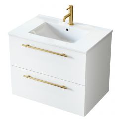 Uptrend Nava 004SU7002UP4530700 umywalka z szafką i uchwytami 70.5 cm białą