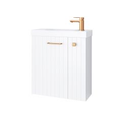 Uptrend Nook 010SU5502TR41366 umywalka z szafką i uchwytami 55 cm białą
