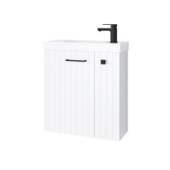 Uptrend Nook 010SU5504TR41366 umywalka z szafką i uchwytami 55 cm białą
