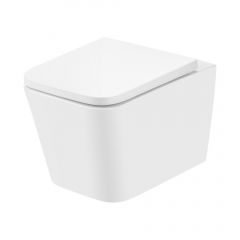 Uptrend Gravis TR2216R miska wc z deską wolnoopadającą wisząca bez kołnierza ze spłukiwaniem wirowym biały połysk