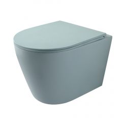 Uptrend Amaro TR2217U35 miska wc z deską wolnoopadającą wisząca bez kołnierza ze spłukiwaniem wirowym zielony mat