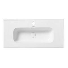 Uptrend Charo TR411600 umywalka 60x38.5 cm prostokątna meblowa-wpuszczana biała
