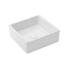 Uptrend Duff TR4566 umywalka 38x38 cm kwadratowa nablatowa biała