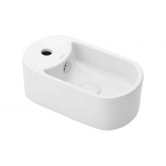 Uptrend Cute TR4800 umywalka 40.6x23.5 cm prostokątna nablatowa biała