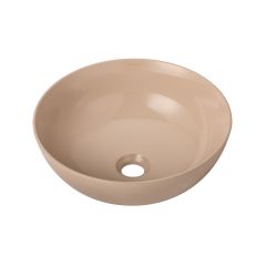 Uptrend Lena UP40052B4 umywalka 38.5x38.5 cm okrągła brąz/beż